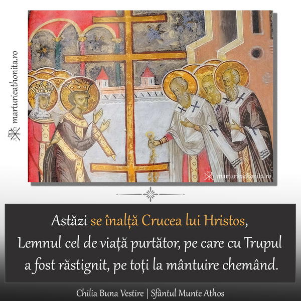 Astazi se inalta Crucea lui Hristos