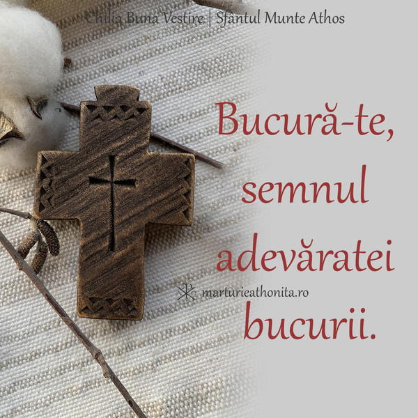 Bucura te semnul adevaratei bucurii