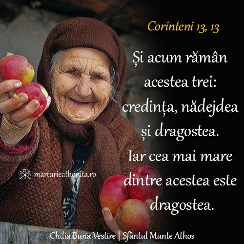 Corinteni 13 13 si acum raman acestea trei