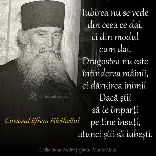 Cuv. Efrem Filotheitul daca te imparti var 2