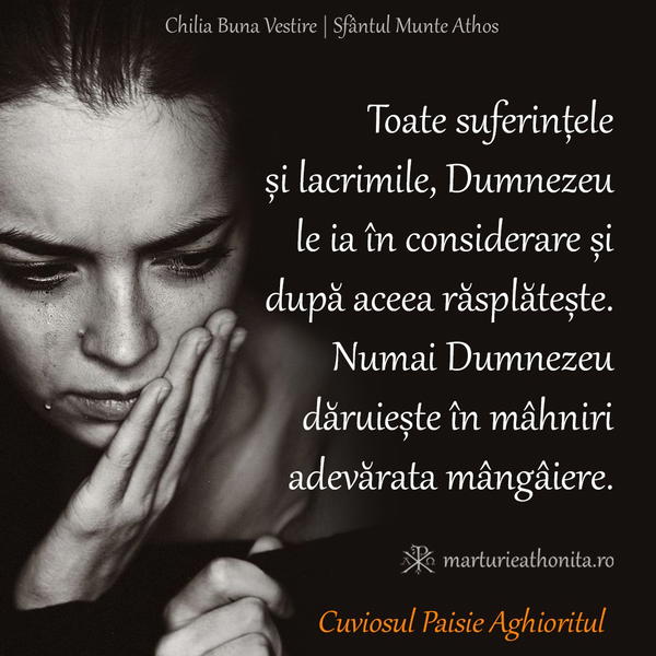 Cuv. Paisie Aghioritul adevarata mangaiere