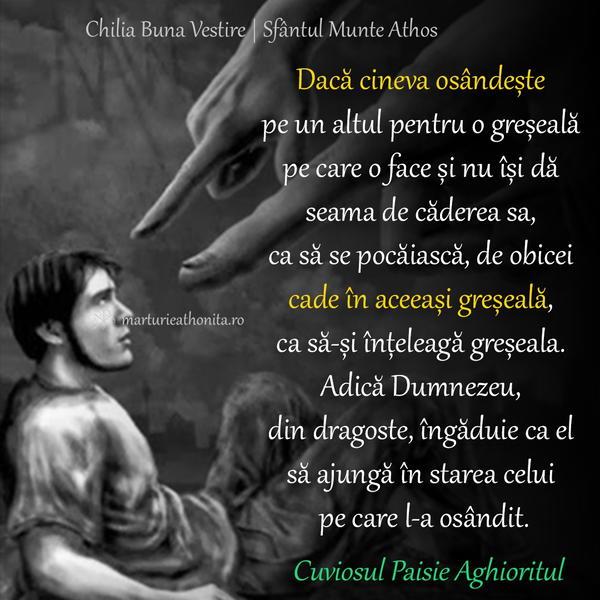 Cuv. Paisie Aghioritul cade in aceeasi greseala
