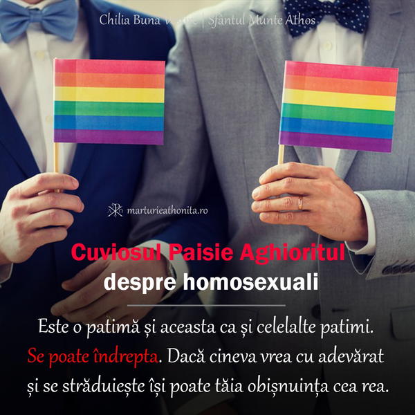 Cuv. Paisie Aghioritul despre homosexuali