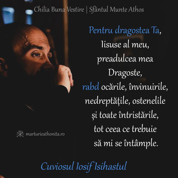 Cuviosul Iosif Isihastul pentru dragostea Ta rabd