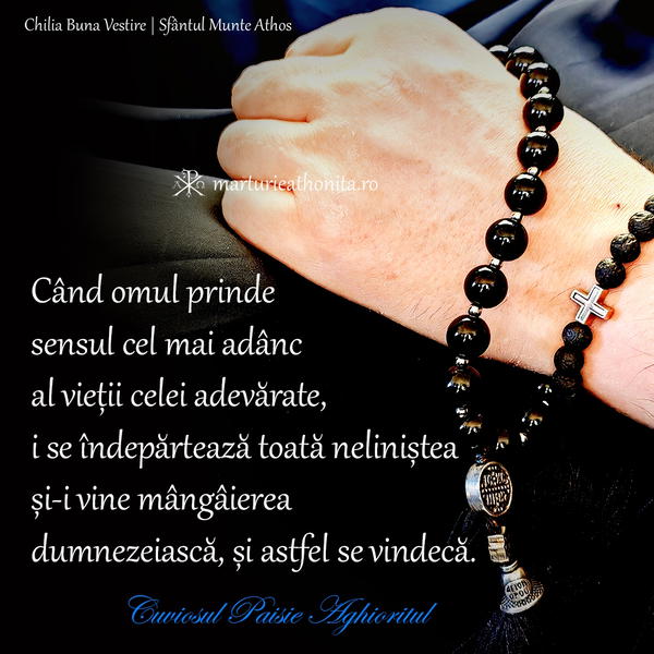 Cuviosul Paisie Aghioritul cand omul prinde sensul cel mai adanc al vietii