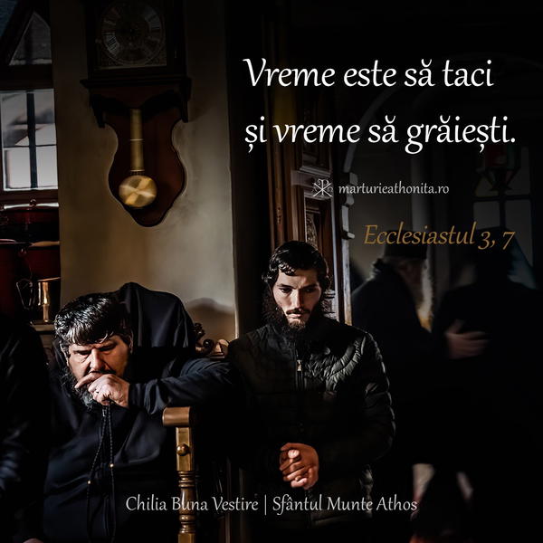 Ecclesiastul 3 7 vreme este sa taci