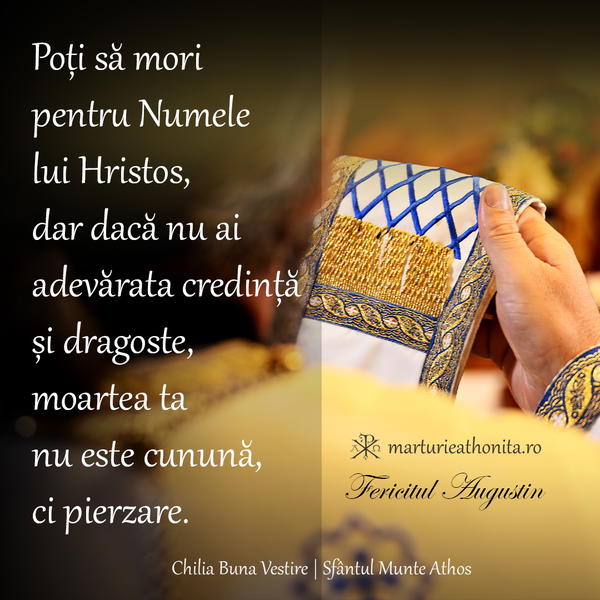 Fericitul Augustin Poti sa mori pentru Numele lui Hristos
