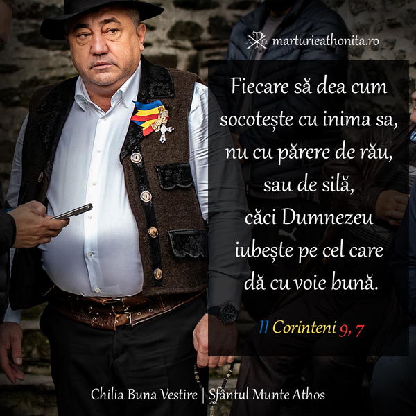 II Corinteni 9 7 Fiecare sa dea cum socoteste cu inima sa