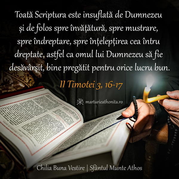 II Timotei 16 17 toata Scriptura