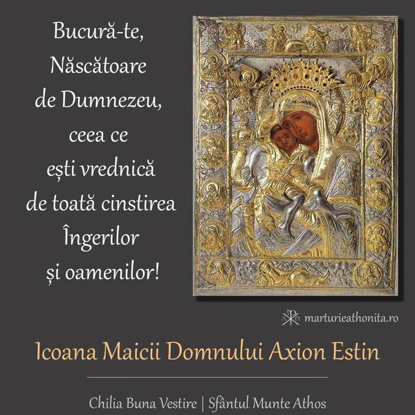 Icoana Maicii Domnului Axion Estin