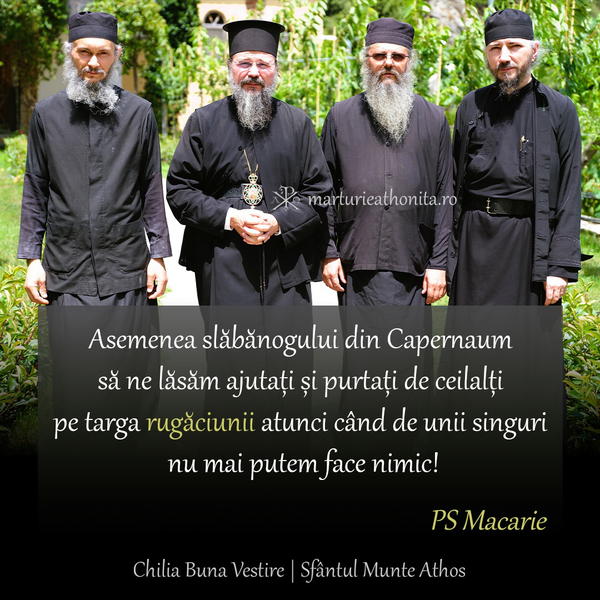 PS Macarie targa rugaciunii