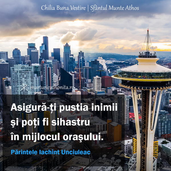 Parintele Iachint Unciuleac asigura ti pustia inimii