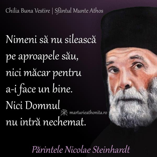 Parintele Nicolae Steinhardt nimeni sa nu sileasca pe aproapele sau