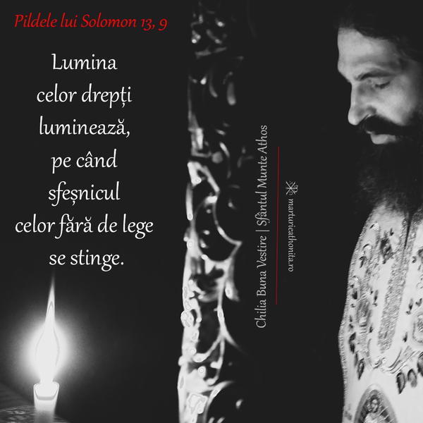 Pildele lui Solomon 13 9 lumina celor drepti