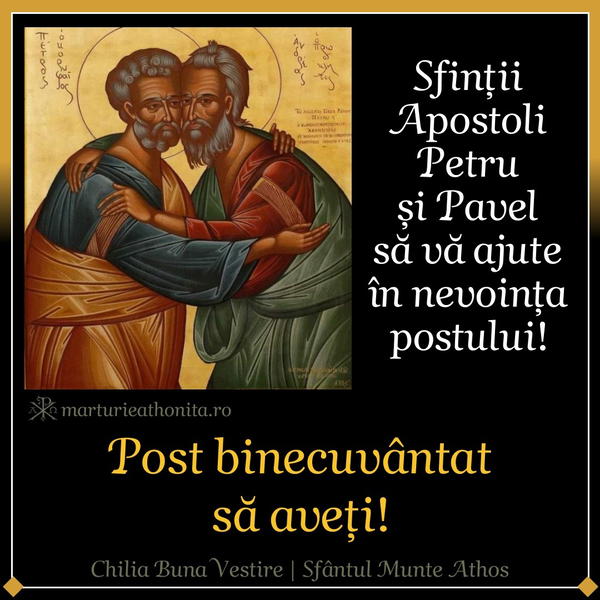 Post binecuvantat Sf. Ap. Petru si Pavel