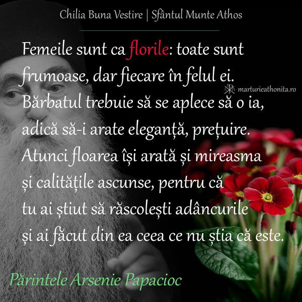 Pr. Arsenie Papacioc Femeile sunt ca florile 4