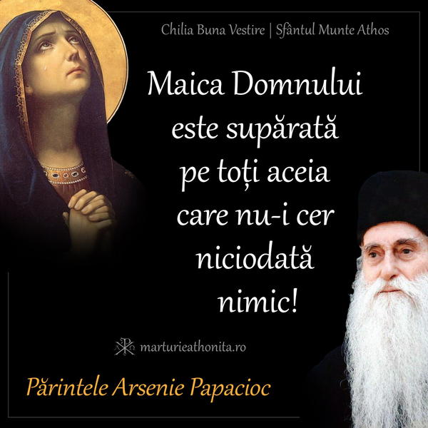 Pr. Arsenie Papacioc Maica Domnului este suparata color