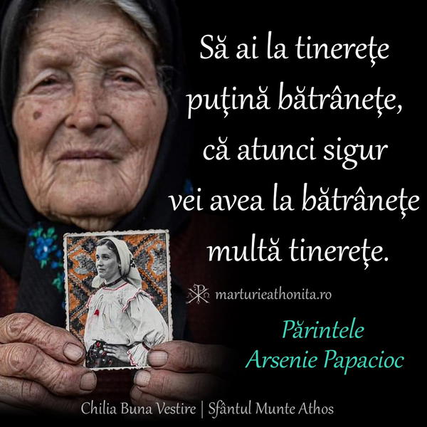 Pr. Arsenie Papacioc sa ai la tinerete putina batranete 3