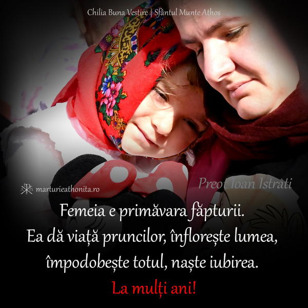 Pr. Ioan Istrati femeia e primavara fapturii