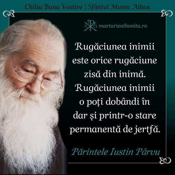 Pr. Iustin Parvu rugaciunea inimii