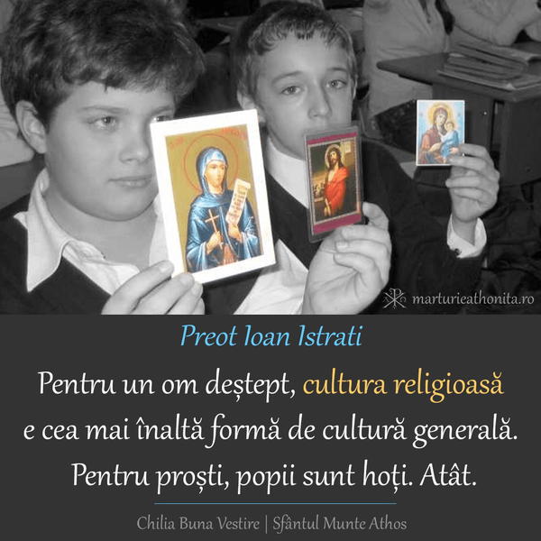 Preot Ioan Istrati cultura religioasa