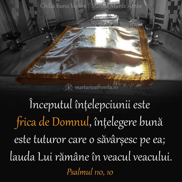 Psalmul 110 10 frica de Domnul