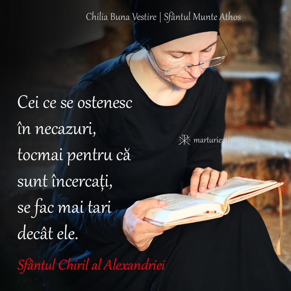Sf. Chiril al Alexandriei cei ce se ostenesc in necazuri