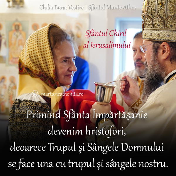 Sf. Chiril al Ierusalimului devenim hristofori