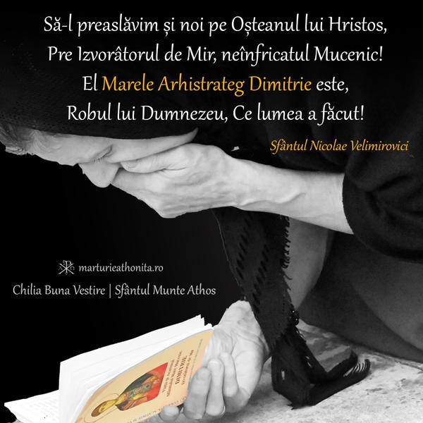 Sf. M. Mc. Dimitrie din cantarea de lauda