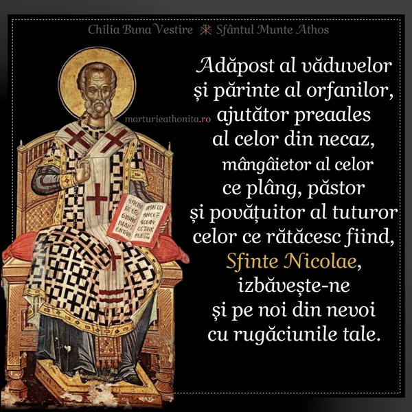 Sf. Nicolae adapost al vaduvelor