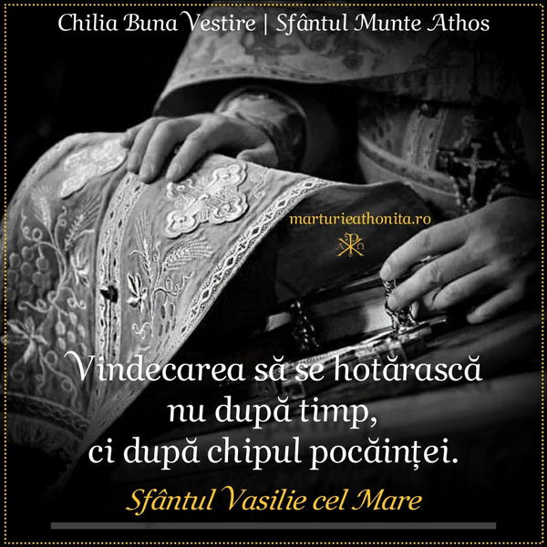 Sf. Vasilie cel Mare chipul pocaintei