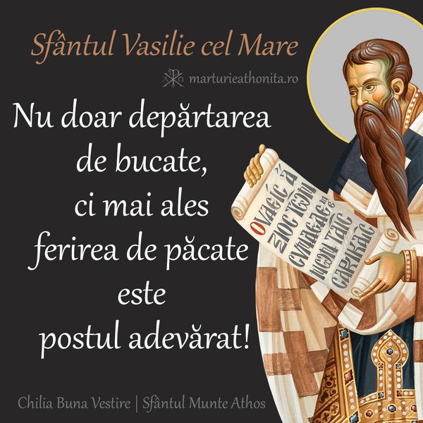 Sf. Vasilie cel Mare nu doar departarea de bucate3