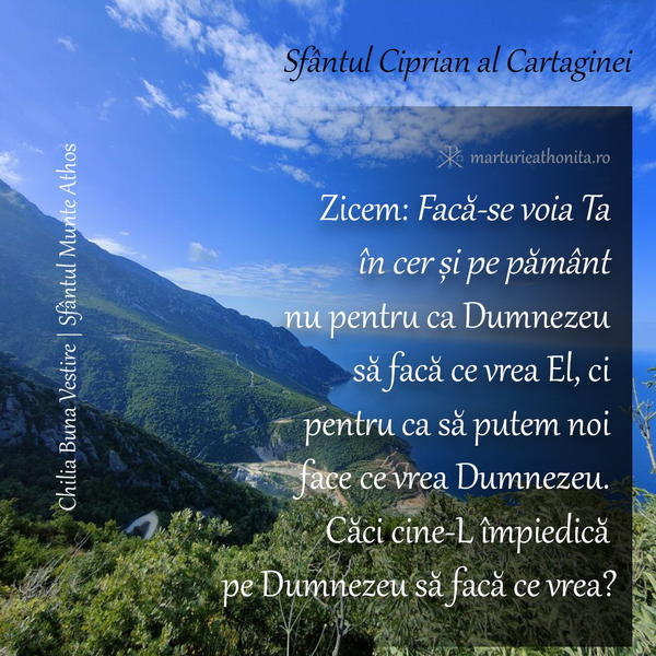 Sfantul Ciprian faca se voia Ta
