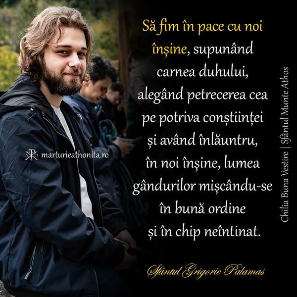 Sfantul Grigorie Palamas Sa fim in pace cu noi insine