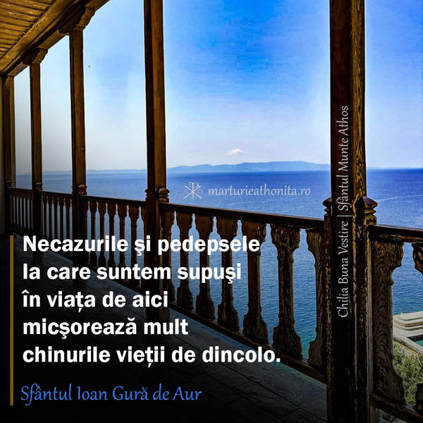 Sfantul Ioan Gura de Aur necazurile si pedepsele la care suntem supusi
