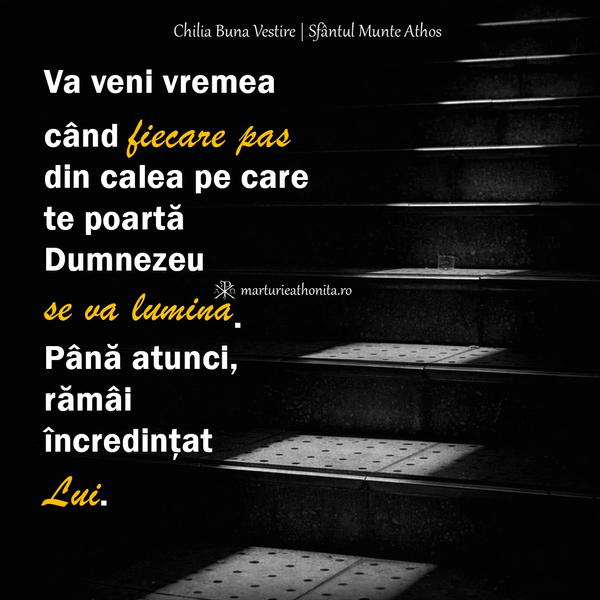 Va veni vremea cand fiecare pas