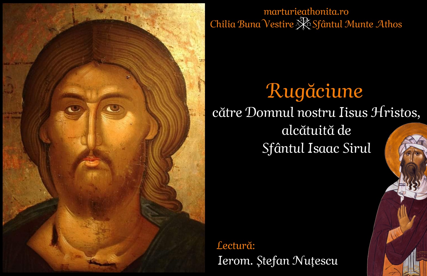 Rugăciune către Domnul nostru Iisus Hristos, alcătuită de Sfântul Isaac